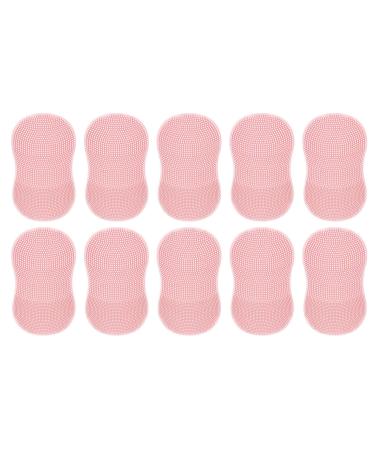 Face Scrubber Brush - Finger Handle Silicone Face Brush for Deep Cleansing Ergonomic Grip Women Men Face Scrubber for Massaging for Travelling Dormitory Pink