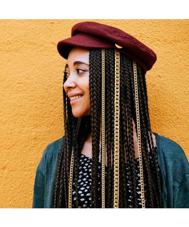 Punk Hair Chain Tassel Clips: 9 Pcs Multi Strand Hair Chains for Women - Perfect for Pirate, Nightclub Party & Hair Extensions - Buy Online on GoSupps.com