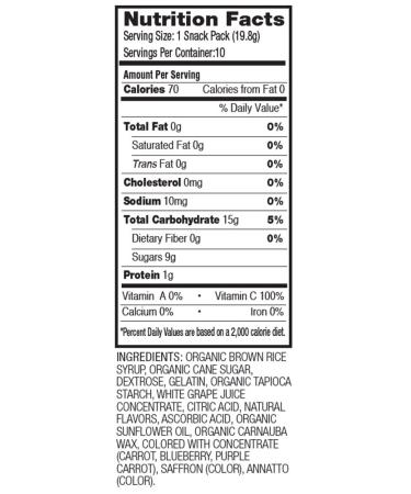 YumEarth Gummy Bears Assorted Flavors 10 Snack Packs 0.7 oz (19.8 g) Each - Buy Online on GoSupps.com