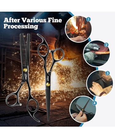 Professional Hairdresser Scissors Set 6.7 inch | High Quality 440C Stainless Steel Cutting & Thinning Shears for Men Women & Family Salon Use - Buy Online on GoSupps.com