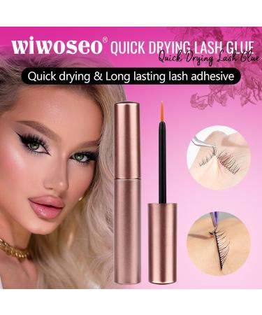 wiwoseo Lash Glue Strong Hold Eyelashes Glue Waterproof Eyelash Adhensive Glue for Strip Lashes Fast Drying Lashes Glue 2 Pack (5mlx2) A-Lashes Glue-ii - Buy Online on GoSupps.com