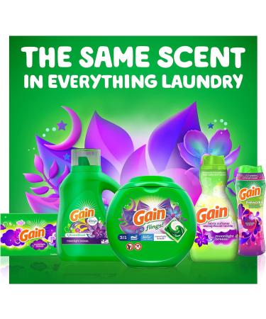 Gain Aroma Boost Liquid Laundry Detergent Moonlight Breeze Scent 45 Loads 65 Fl Oz - 2 Pack HE Compatible - Buy Online on GoSupps.com