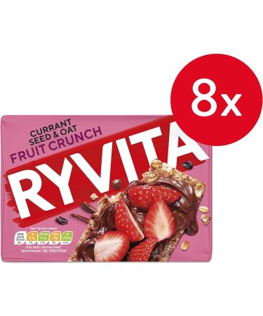 Ryvita Fruit Crunch - Currants Seeds and Oats Crispbread | Healthy Snack | High in Fibre | 8 PACKS of 200 g & Multigrain Crispbread | Healthy Snack | High in Fibre | 16 PACKS of 250g Fruit Crunch + Multigrain Crispbread - Buy Online on GoSupps.com