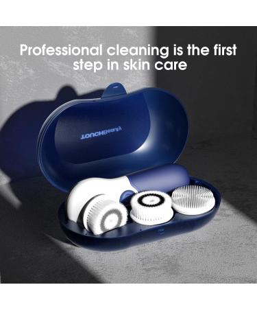 TOUCHBeauty Facial Cleansing Brush Electric Facial Exfoliating Massage Brush with 3 Cleanser Heads and 2 Speeds Adjustable for Deep Cleaning Removing Blackhead Face Massaging - Buy Online on GoSupps.com