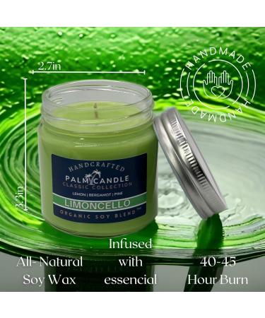 Lemon Bergamot Soy Candle - Aromatherapy in Glass Jar | Premium Essential Oils | Long-Lasting 7 oz Limoncello Scent - Buy Online on GoSupps.com