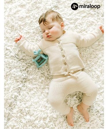 Miraloop Teething Toy for Baby 0-18 Months - Jellydog Rocking Teether, Food Grade Silicone, Choke-Proof & Odorless - Mint Green - Buy Online on GoSupps.com