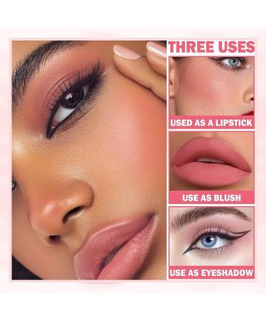2-in-1 Cream Blush Stick: Pink Liquid Blush for Cheeks, Lips & Eyes - Easy to Use Multi Stick Makeup Suitable for All Skin Types - Buy Online on GoSupps.com