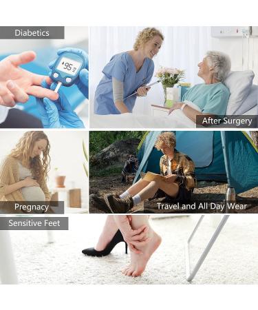 Forcool Non-Binding Diabetic Socks for Men and Women - 3/6 Pairs, Navy Blue, Size M/L/XL - Buy Online on GoSupps.com