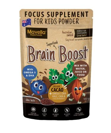 Focus Supplement for Kids Brain Boost - Omega-3 DHA Flaxseed Natural Focus & Attention Supplement for Kids with Attention Challenge Support Kids Focus Vitamins 3.52oz (100g) 3.53 Ounce (Pack of 1)