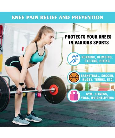 Captain Blues Patella Tendon Knee Strap 2 Pack Knee Pain Relief Support Brace Knee Braces for Women & Men Adjustable Patellar Tendon Strap for Hiking Soccer Running Basketball Jumpers Knee Tennis Tendonitis Volleyball Squats (Black) - Buy Online on GoSupps.com