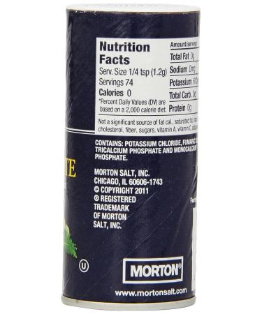 Morton Salt Substitute 3.125 oz - Pack of 12 | Low Sodium Salt Alternative - Buy Online on GoSupps.com
