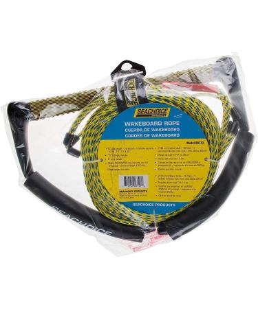 Seachoice 4-Section Wakeboard Rope 70 Ft. Long | 15 In. Handle with Textured EVA Grip | 6 In. Trick Handle - Buy Online on GoSupps.com