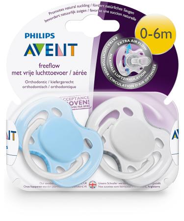 Philips Avent SCF178/25 Freeflow Pacifier 0-6 Months for Boys - International Shipping Available - Buy Online on GoSupps.com