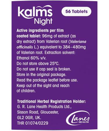 Calm Night 56 tablets Traditional Herbal Medicine used for the temporary relief of sleep disorders - Buy Online on GoSupps.com