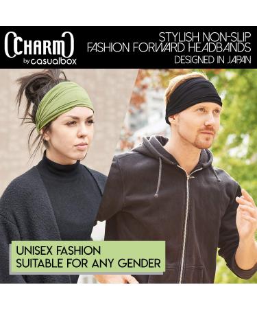 CHARM Headband for Men & Women - Versatile Bandana & Sport Hairband | Pirate Style Black Headscarf - Buy Online on GoSupps.com