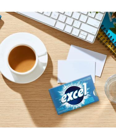 EXCEL Peppermint Flavoured Sugar Free Chewing Gum 12 Pieces 12 Packs Peppermint Gum - Buy Online on GoSupps.com