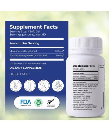 Buy Xtendlife Xtend-Quinol CoQ10 & GG Supplement - Boost Heart Health & Cellular Energy - 60 Count (2 Month Supply) - International Shipping Available - Buy Online on GoSupps.com