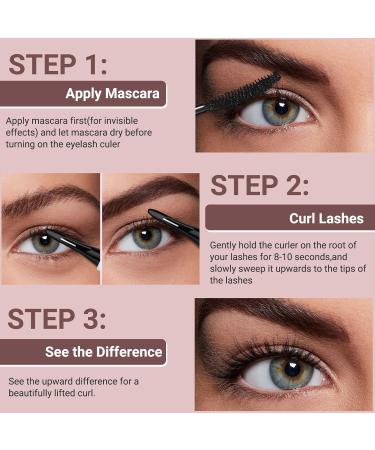 Buy Heated Eyelash Curler - Instant Lift & Curl 4 Heat Settings LED Display Rechargeable for All Eyelash Types - International Shipping - Buy Online on GoSupps.com