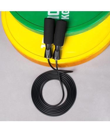 XYLsports Adjustable Black Jump Rope for Fitness Workout - Durable and Effective - Buy Online on GoSupps.com