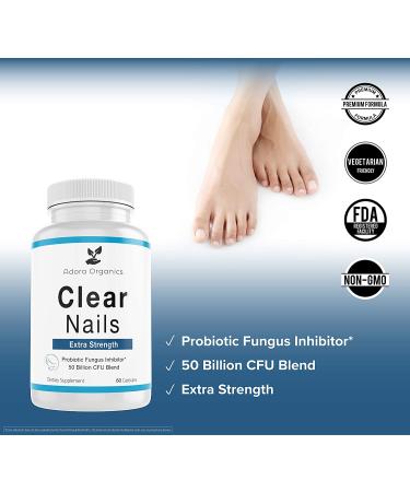 Clear Nails Extra Strength Probiotic Fungus Inhibitor | 50 Billion CFU - Buy Online on GoSupps.com