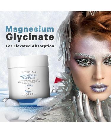 Codeage Magnesium Glycinate Powder Supplement 2-Month Supply - Bisglycinate Chelate, Unflavored, Liposomal Delivery - Chelated Magnesium Powder Mineral - Non-GMO Vegan - 3 oz - Buy Online on GoSupps.com