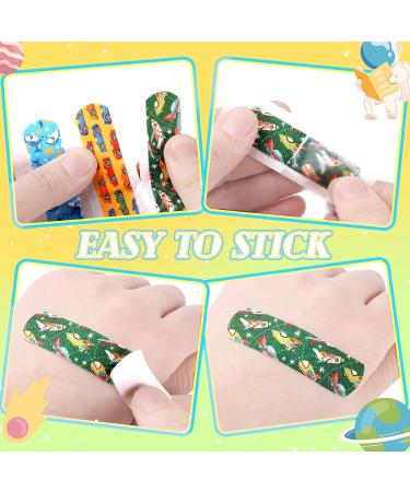 240 Pcs Kids Fabric Bandages - Assorted Styles, Flexible Self Adhesive Wrap for Boys & Girls - Breathable & Protective Cartoon Bandages for Scrapes & Cuts (Cool) - Buy Online on GoSupps.com