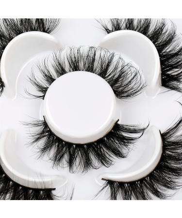 Shop Pooplunch Fluffy Cat Eye False Eyelashes | Volume Faux Mink Lashes - 3 Pairs Pack - Buy Online on GoSupps.com