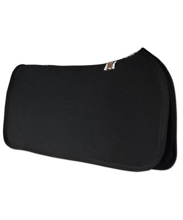 ECP 3D Mesh Western Saddle Pad All Purpose Diamond Quilted Cotton Therapeutic Contoured Correction Support for Riding