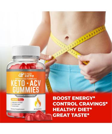 6 Pack Keto ACV Gummies Bundle - 60 Gummies | Advanced Formula with Apple Cider Vinegar - Buy Online on GoSupps.com