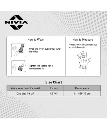 Buy Nivia Wrist Support (Black) - Best International Shipping & Comfort for Sports & Daily Use - Buy Online on GoSupps.com