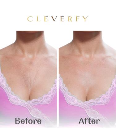 Cleverfy Silicone V-Shape Chest Wrinkle Pads (2 Pack) - Anti Wrinkle Decollete Pad for Chest Wrinkle Prevention and Smoother Skin - Buy Online on GoSupps.com