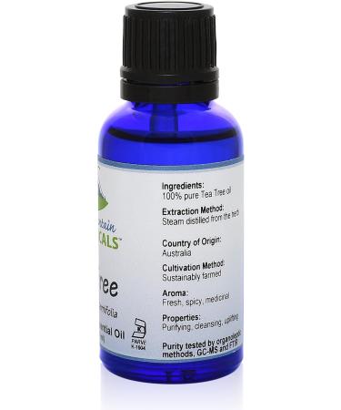 100% Pure Tea Tree Essential Oil - Melaleuca Alternifolia - Kosher - 1 fl oz - International Shipping - Buy Online on GoSupps.com
