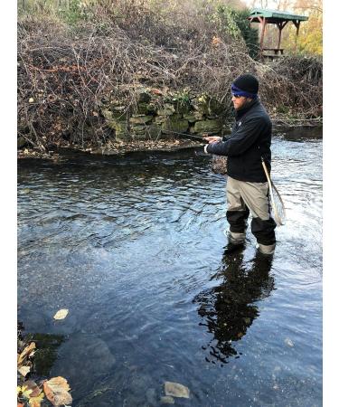 Breathable Waterproof Fishing Clothing - XL Olive Green Wading Pants & Boots for Men | Durable Tricot Material - Buy Online on GoSupps.com