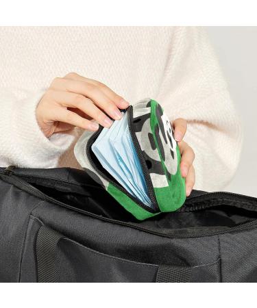 Anna Cowper Green Pandan Sanitary Napkin Storage Bag | Multi-colored Portable Period Bag for Women | Menstrual Cup & Nursing Pad Holder - Buy Online on GoSupps.com