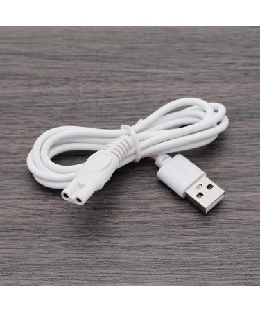 Emsea USB Razor Charging Cable - Compatible with Finishing Touch Flawless Legs | 5V 1m Power Cable for Women | 2-Pack White - Buy Online on GoSupps.com