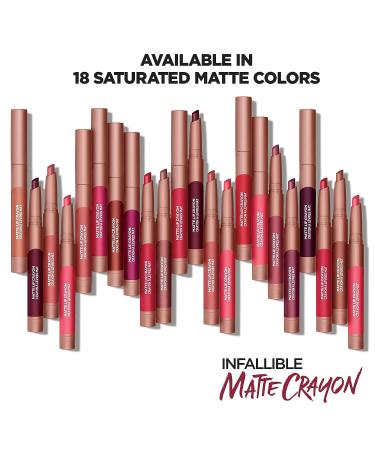 L'Oreal Paris Infallible Matte Lip Crayon - Caramel Blonde | 1 Count - Buy Online on GoSupps.com