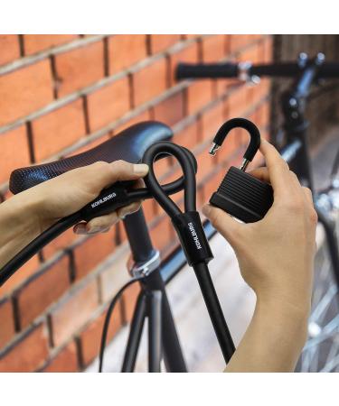 Kohlburg 5m Cable Lock - Keyless Locking Steel Rope for Bicycles & Garden Furniture | Durable Velcro Fasteners - Buy Online on GoSupps.com