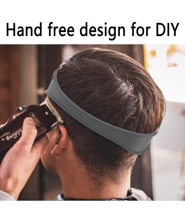 LONGHAO Silicone Haircut Band Cutout Shaving Stencil Curved Silicone Hair Cutting Tape Haircut Band Shaving Stencil for DIY Home Haircuts for Shaving Neckline Trimming - Buy Online on GoSupps.com