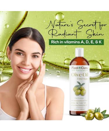 Olive Oil Extra Virgin 32 fl. oz. 100% Pure & Natural Unrefined Carrier Oil - Cold Pressed Nourishing for Skin and Hair Care Rich Flavor for Cooking and Beauty Routine - Buy Online on GoSupps.com