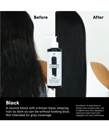 dpHUE Gloss+ Black 6.5 oz: Color-Boosting Semi-Permanent Hair Dye & Deep Conditioner | Enhance & Deepen Hair Color | Gluten-Free & Vegan - Buy Online on GoSupps.com