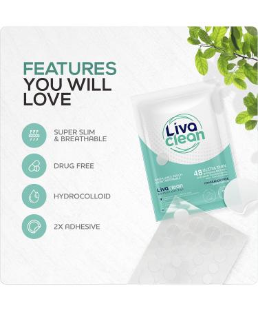 LivaClean (96 Count 2 Pack) Hydrocolloid Patches Hydrocolloid Patches for Face Hydrocolloid Gunk Catcher Hydrocolloid Covers - Buy Online on GoSupps.com