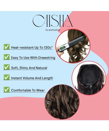 CAISHA 30cm Mia Braid Hair Extension - Voluminous Wavy Blond Mix Hairpiece with Cord Closure | #PH4a & #27T613 - Buy Online on GoSupps.com