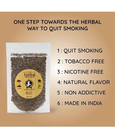 Royal Swag Tobacco & Nicotine Free Herbal Smoking Mixture - 1 Pack (1 oz/ 30g) - Buy Online on GoSupps.com