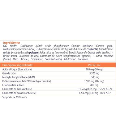 Dexsil Forte Joints - Food Supplement - Supports Joints - Solution Based on Organic Silicon MSM Glucosamine Zinc and Copper - 1 L Pack of 2 - Buy Online on GoSupps.com