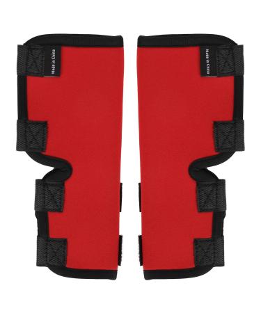 Dog Leg Protector Flexible Dog Leg Support Brace for Pet Dog (L) L Red
