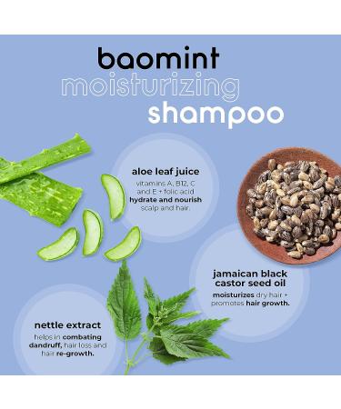 Adwoa Beauty Baomint Moisturizing Shampoo 14 oz - Hydrating Formula for Hair - 1 Pack - Buy Online on GoSupps.com