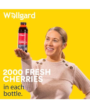 Wellgard Tart Cherry Juice CherryAid 100% Concentrated Montmorency Cherry Juice 500ml - Made in UK - Buy Online on GoSupps.com