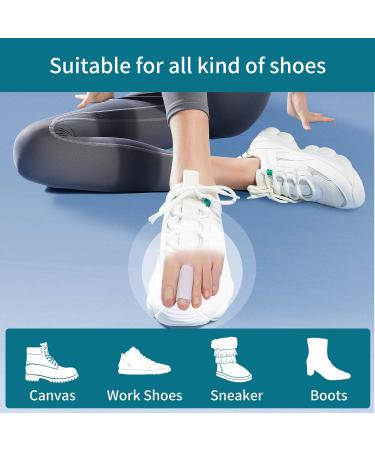 Hoogoo Gel Toe Sleeves 4 Pack Toe Tubes Protectors Pads for Middle Toe Relief Pain From Corns Blisters Calluses Sore Bent Stubbed Hammer Toes - Buy Online on GoSupps.com