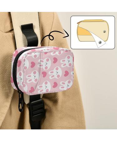 Kawaii Rabbit & Heart Weekly Pill Organizer | 8-Day Vitamin Travel Case - International Shipping Available - Buy Online on GoSupps.com
