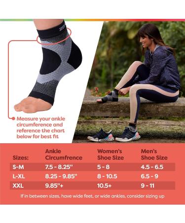 ZenToes Plantar Fasciitis Relief Compression Socks - Moisture Wicking Open Toe for Improved Circulation & Reduced Swelling | Unisex L/XL - Buy Online on GoSupps.com